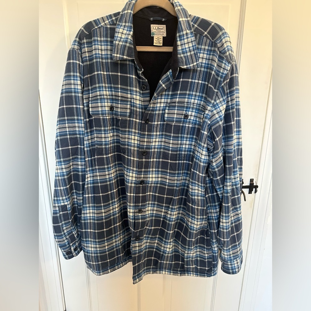 Men’s L. L. Bean lined flannel shirt